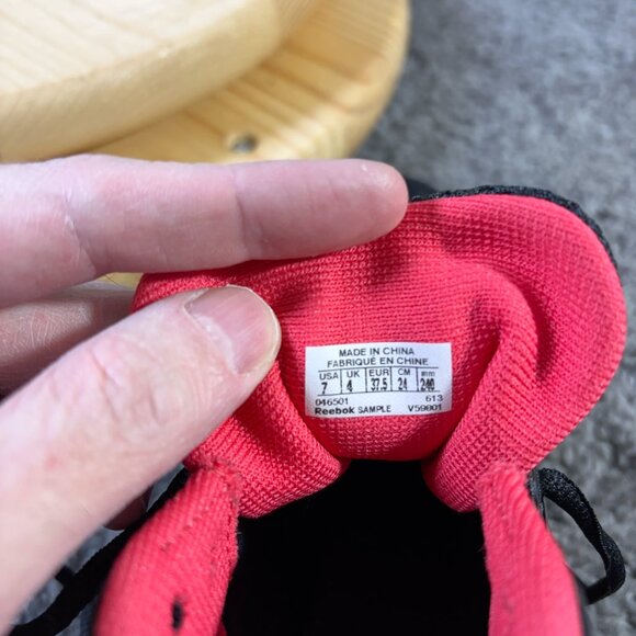 Reebok U-Form 4Speed Football Cleats Mens Size 7 Black Red High Top Lace Up - Picture 7 of 8